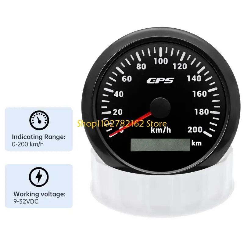 547B Marine Speedometer 200km/h Navigation Gauge Device With Enhancing Reception For Boats Motorcycles Waterproof