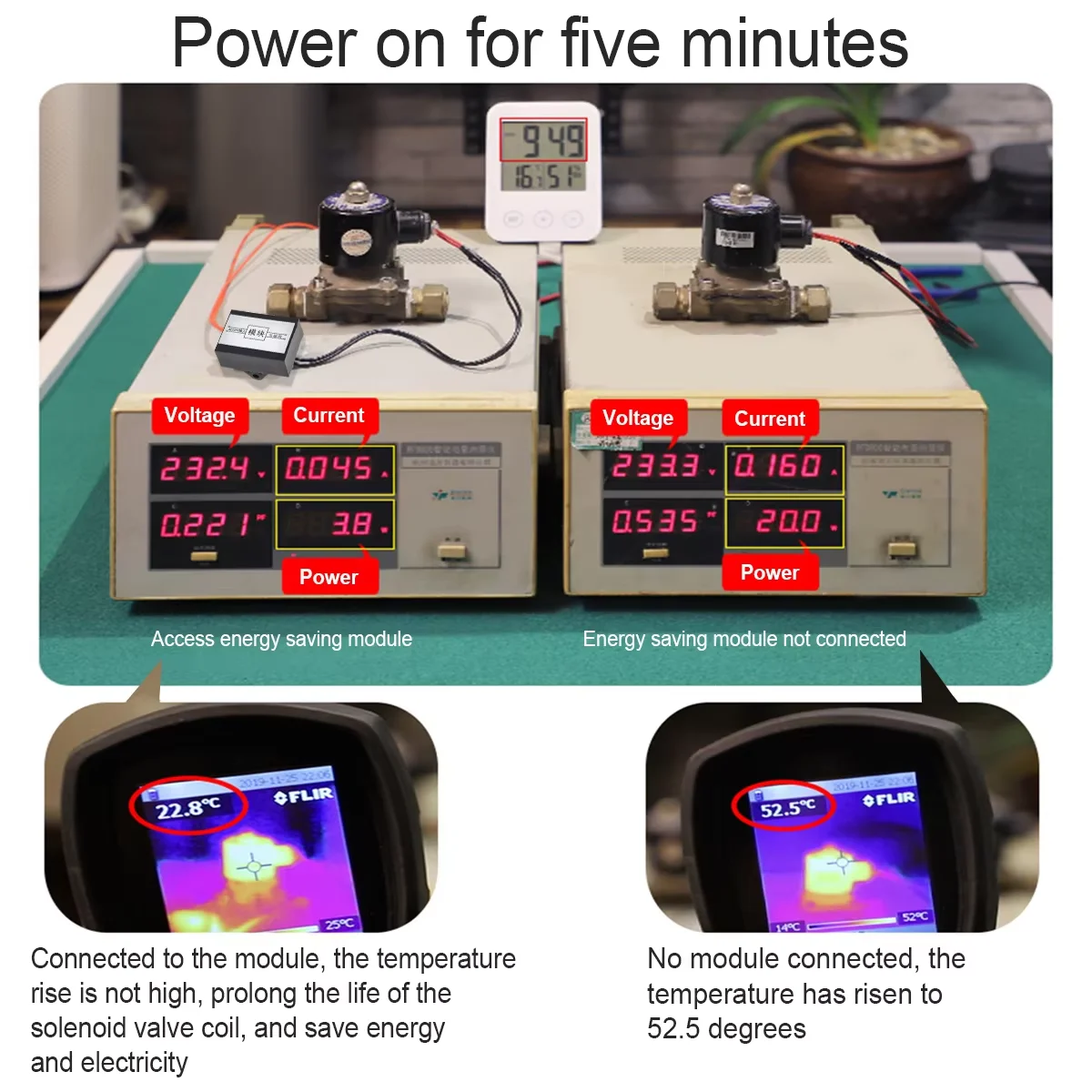 4 Draad AC220V DC24V DC12V Magneetventiel Energiebesparende Module 24 H Lange Tijd Power Werk Geen Warmte Klep Onderdelen