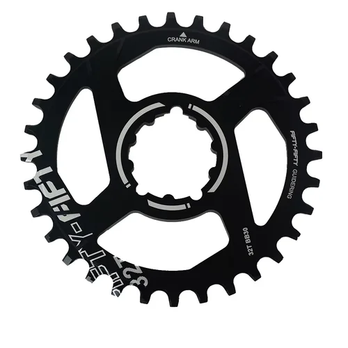 Imagen 2 del producto Plato de bicicleta MTB FIFTY-FIFTY 30-34T, juego de bielas de rueda de cadena de montaje directo para bicicleta, aplicable para manivela BB30/GXP