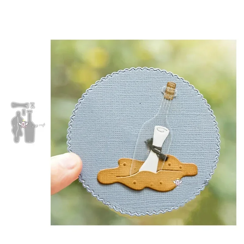 Mmao Crafts Metal Steel Cutting Dies New Envelope drift bottle Stencil For DIY Scrapbooking Paper/photo Cards Embossing Dies