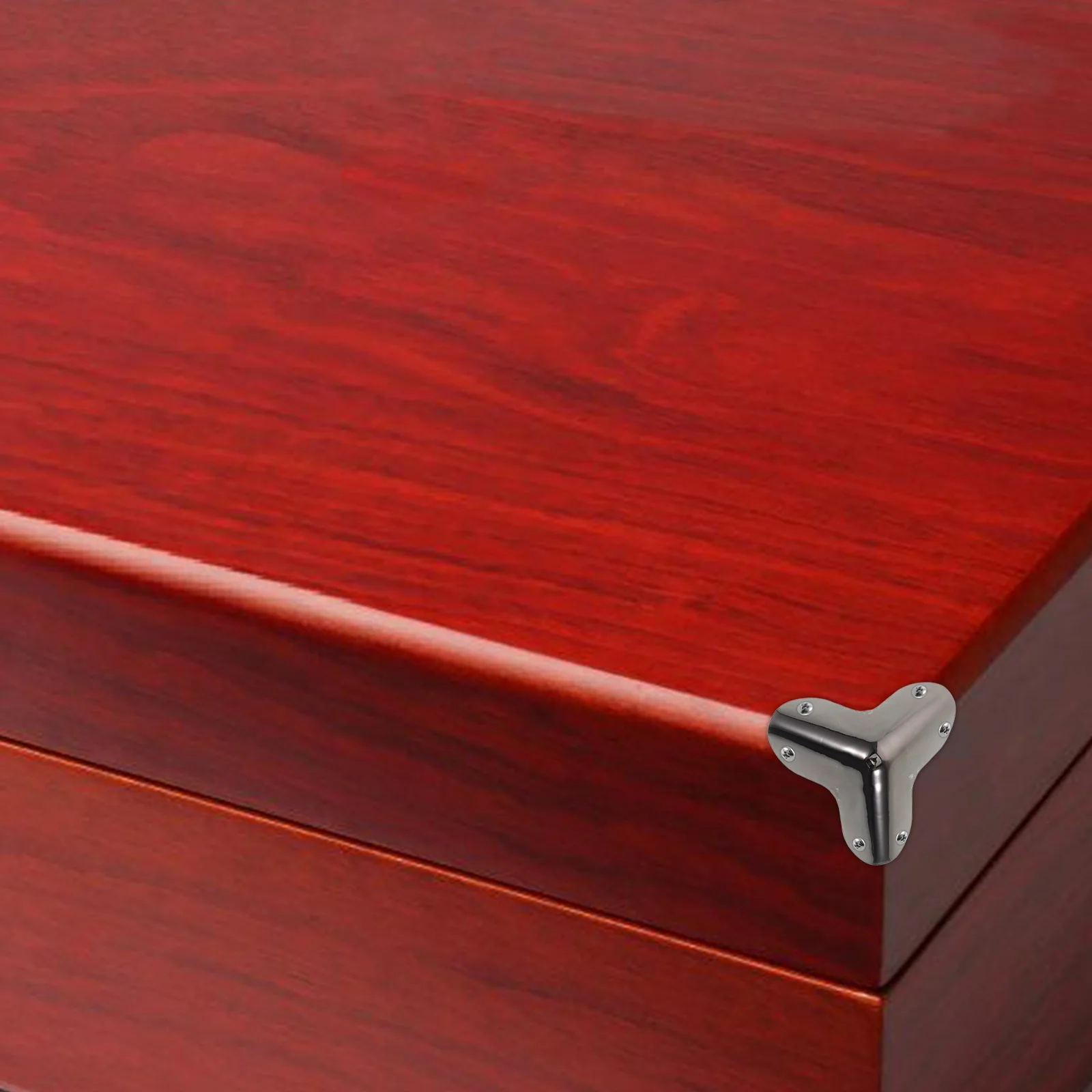 

8pcs Corners Black Decorative Brackets Box Corner Protectors Furniture Edge Guards Trunk Protector Box Corner Hardware