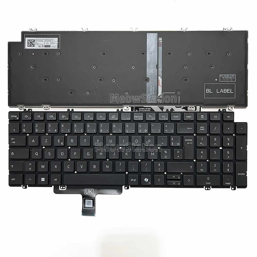 

Клавиатура с французской подсветкой для Dell Latitude 15 5550 P127F P127F003 3550,Latitude 5520 5521 5530 5531 5540 5550 3540, Precision 3560 3561 3570 3571 3590 3591 7670 7770 7780