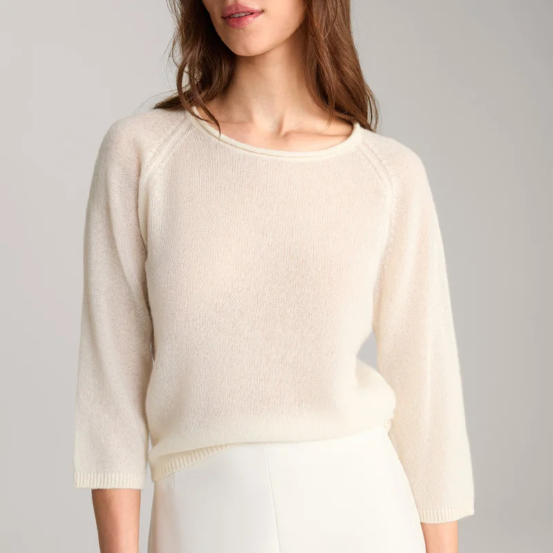 

Ultra Soft Camere Knitwear Women's round Ne oulder Insert Sve Comfortable Versatile Casual Spring Autumn Winter