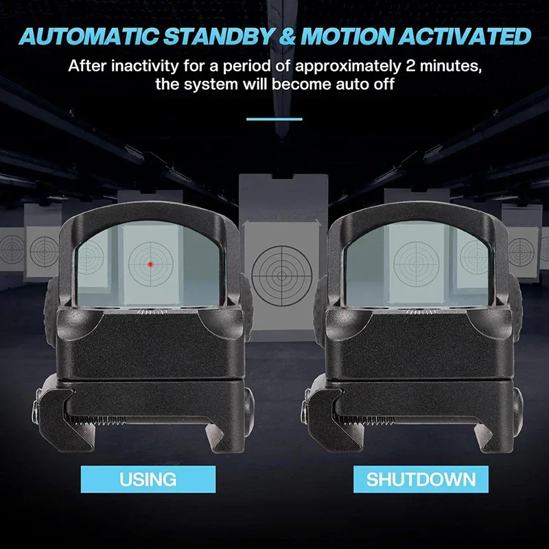 Imagem -05 - Mini Vista Vermelha do Ponto com 12 Ajustes do Brilho Base Durável do Espaço e Corrediça para a Caça Exterior e as Pistolas do Rifle