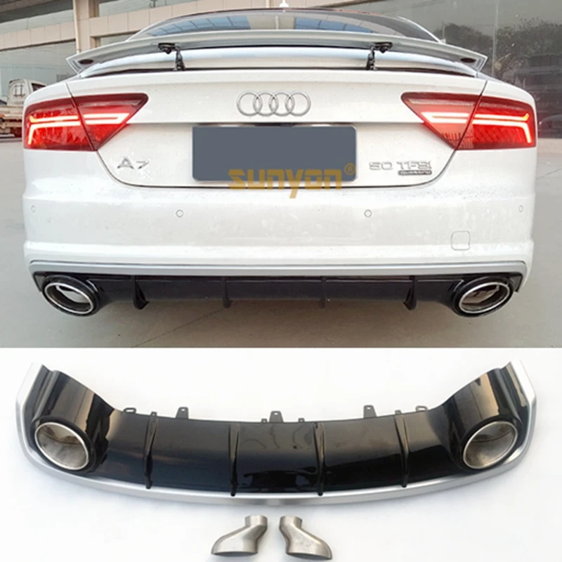 

Модель A7 с глушителем выхлопной трубы для стандартного бампера Audi A7 2009-2018 Rs7