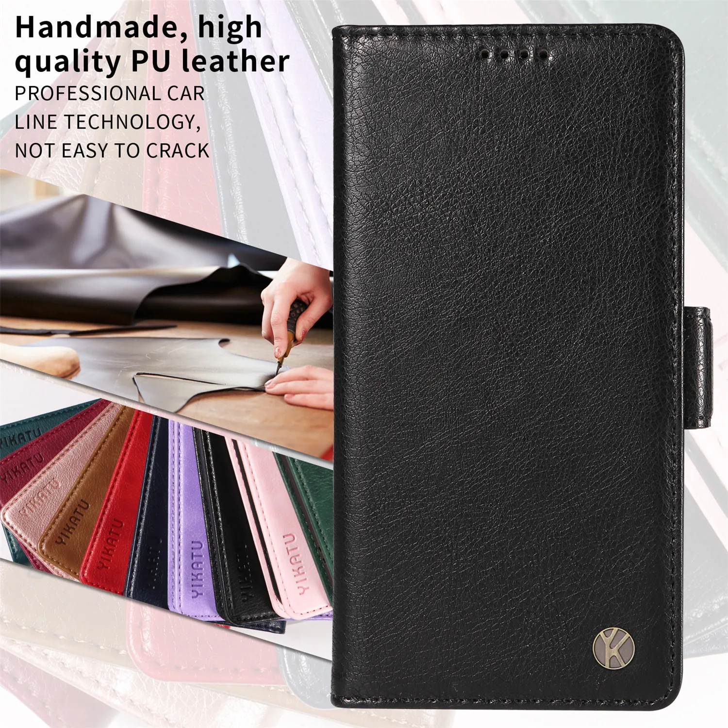 Wallet Case For Samsung Galaxy A12 A13 A14 A15 A22 A23E A24 A25 A32 A33 A35 A52S A53 A55 A72 A73 Leather Stand Flip Phone Cover