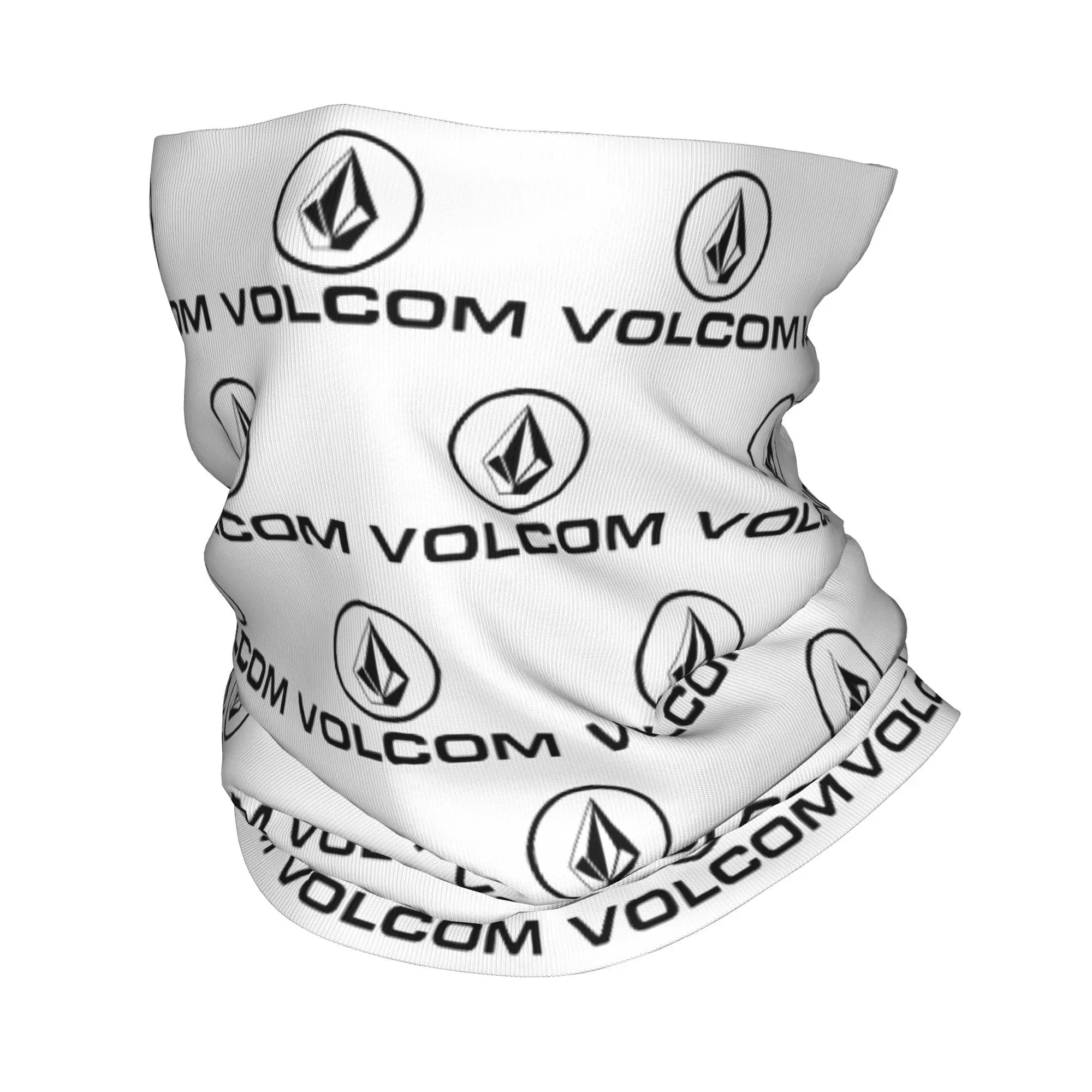 Custom Simple Volcoms Logo Bandana Neck Gaiter for Ski Hunting Men Women Wrap Scarf  Balaclava Warmer