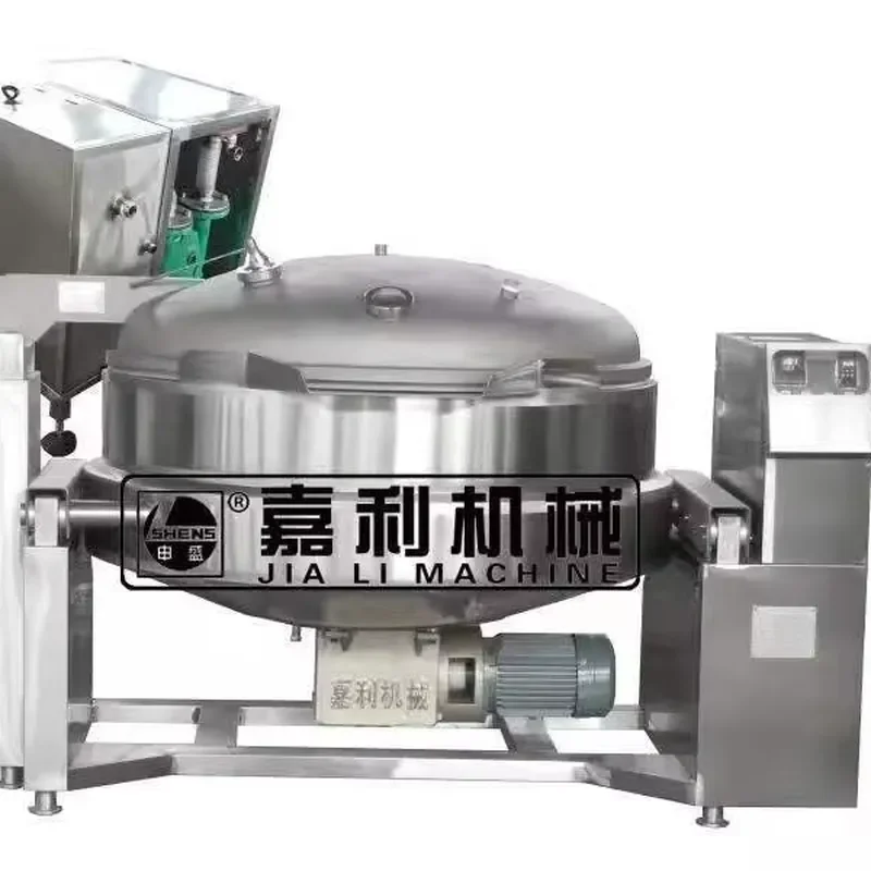 High Quality Hydraulic Tilting Vacuum Cooking Jacketed Kettle for Sugar and Candy