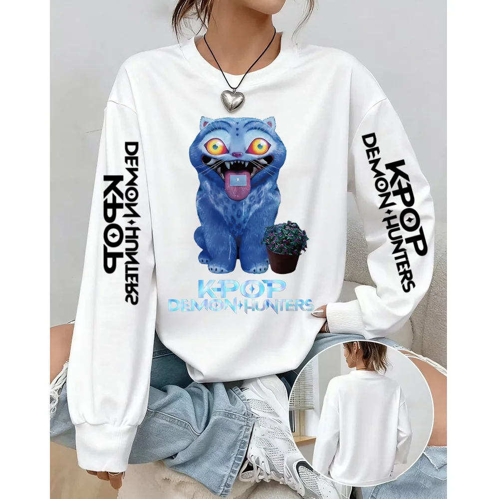 سويت شيرت Kpop Demon Hunter الكلاسيكي للرجال والنساء بقلنسوة K Pop Demon Hunters Fashion Graphic كاجوال بقلنسوة #3