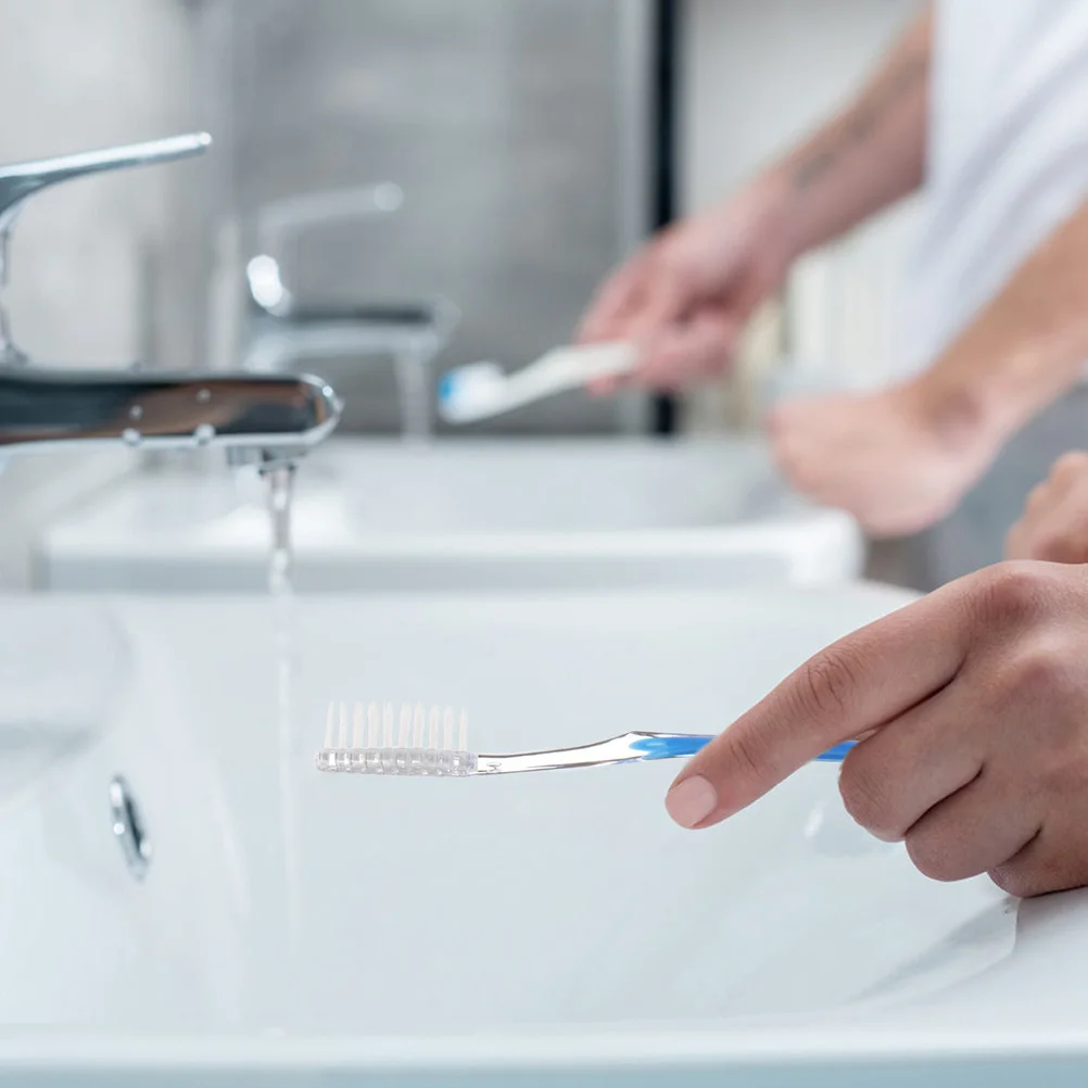 

50Pcs Disposable Toothbrush Dental Brushes Portable Convenient Teeth Cleaning Tools for Hotel Trip Oral Care Set