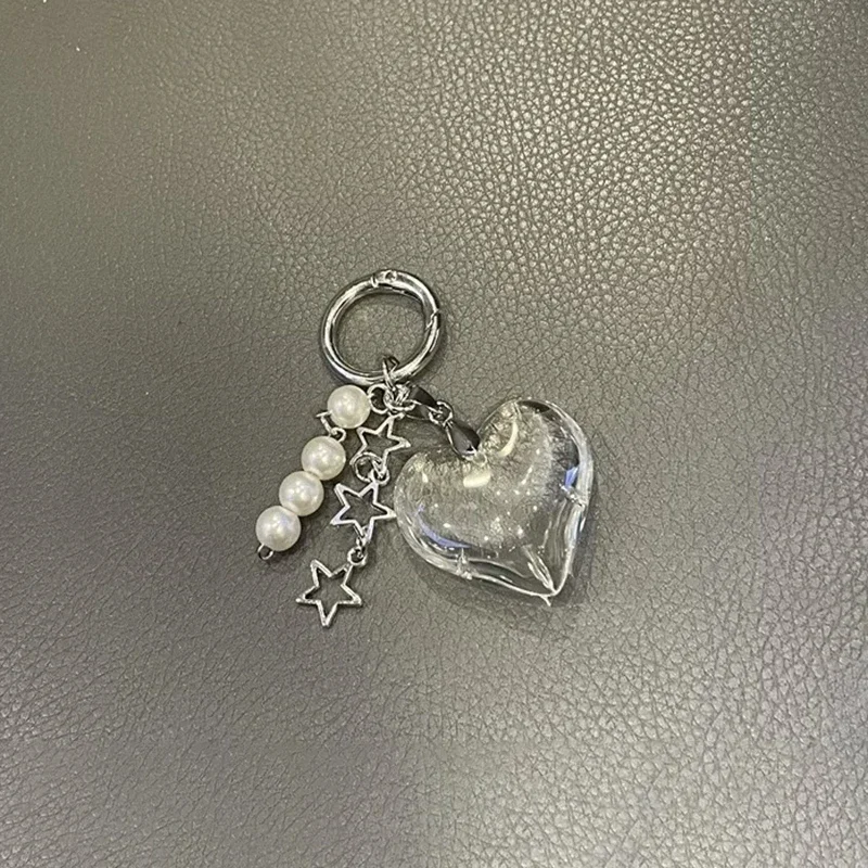 Y2k اليدوية متناثرة Rockstar Gf منفعل أسود أبيض وأسود النرد سلاسل المفاتيح الجرونج مطرز مجوهرات حقيبة قلادة