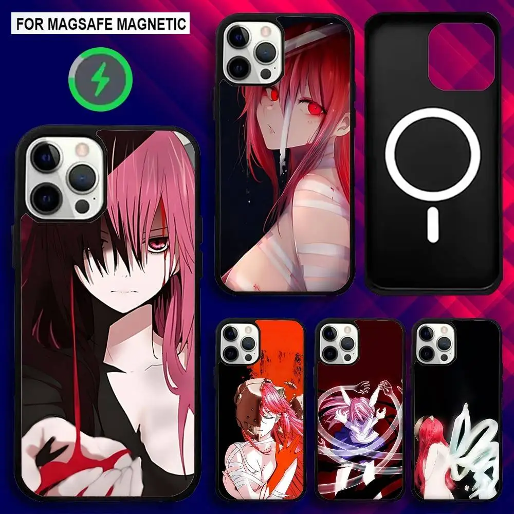 

E-Elfen Comic L-Lied Phone Case For iPhone 17,16,15,14,13,12,11,Pro,Max,Plus,Mini,SE4,E Magnetic Magsafe Wireless Charging