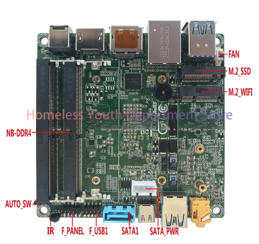 NUC600 i3 processor Thin 7th Generation Skylake 3865U i3 i5 i7 DP 4K 60Hz USB-C NUC PC Mini Motherboard