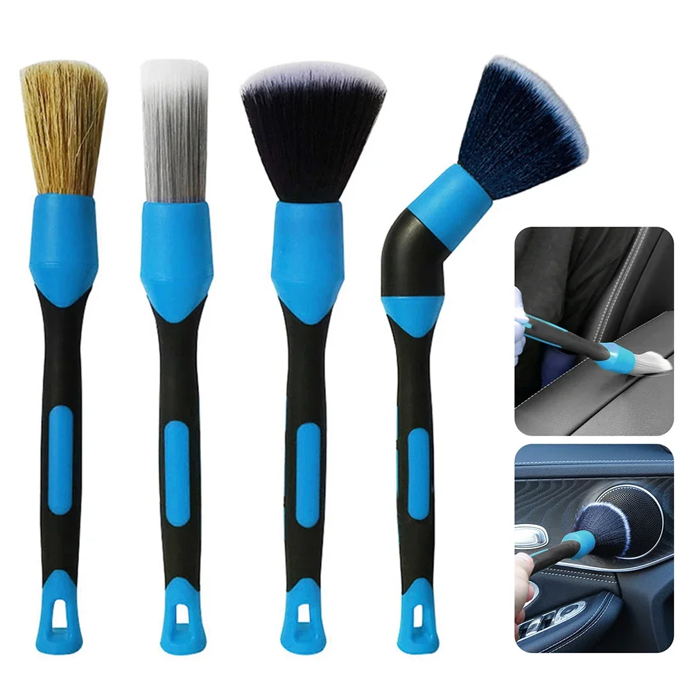 

Universal Car Interior Detail Cleaning Brush 4 Styles Elbow Sweeping Tools Dashboard Air Outlet Wheel Rim Washing Brushes