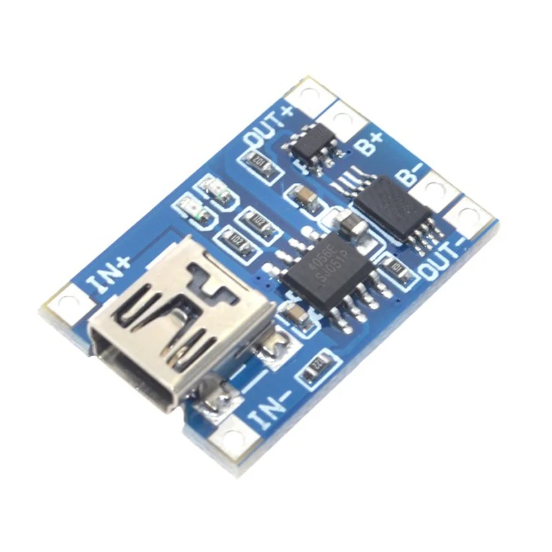 10 Buah Micro USB 5V 1A 18650 TP4056 Modul Pengisi Daya Baterai Lithium Papan Pengisi Daya dengan Perlindungan Fungsi Ganda 1A Li-ion