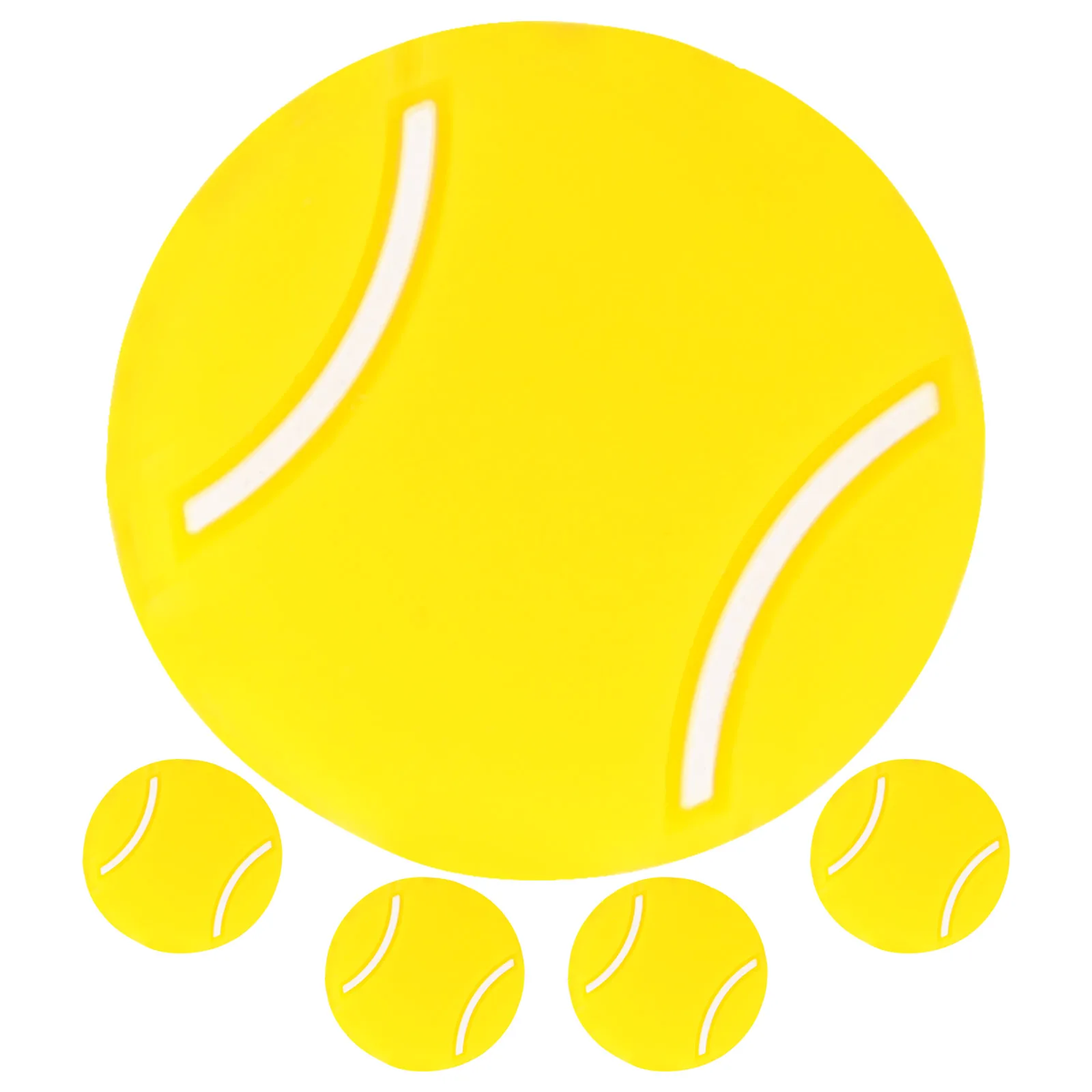 

5Pcs Tennis Shock Absorbers Cartoon Design Silicone Racket Dampener Easy Use Vibration Dampener Tennis Accessories