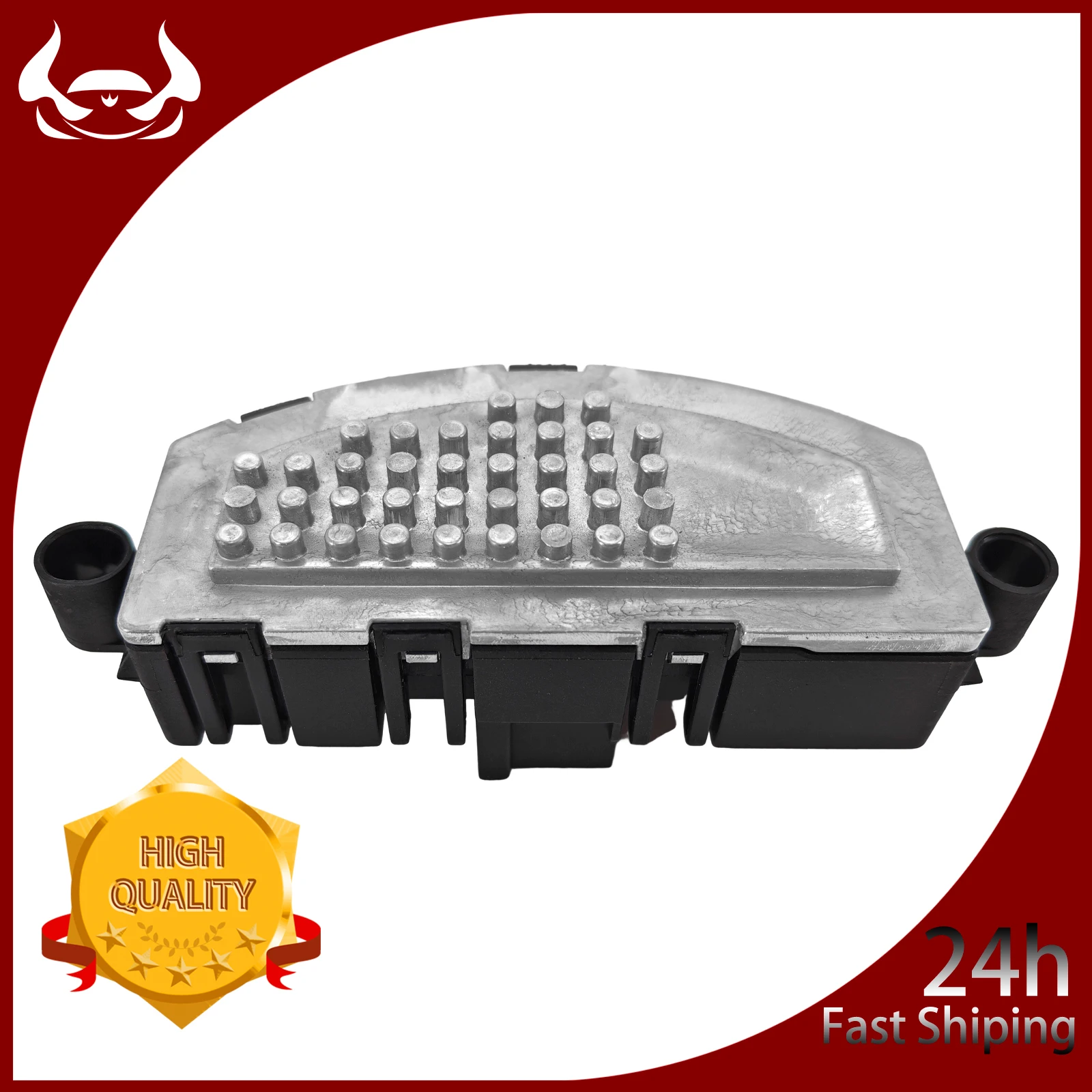 AC Heater Blower Resistor 5Q0907521E Compatible With Volkswagen Golf GTI Atlas Tiguan Audi A3 Fix Dead Fan Speed Part