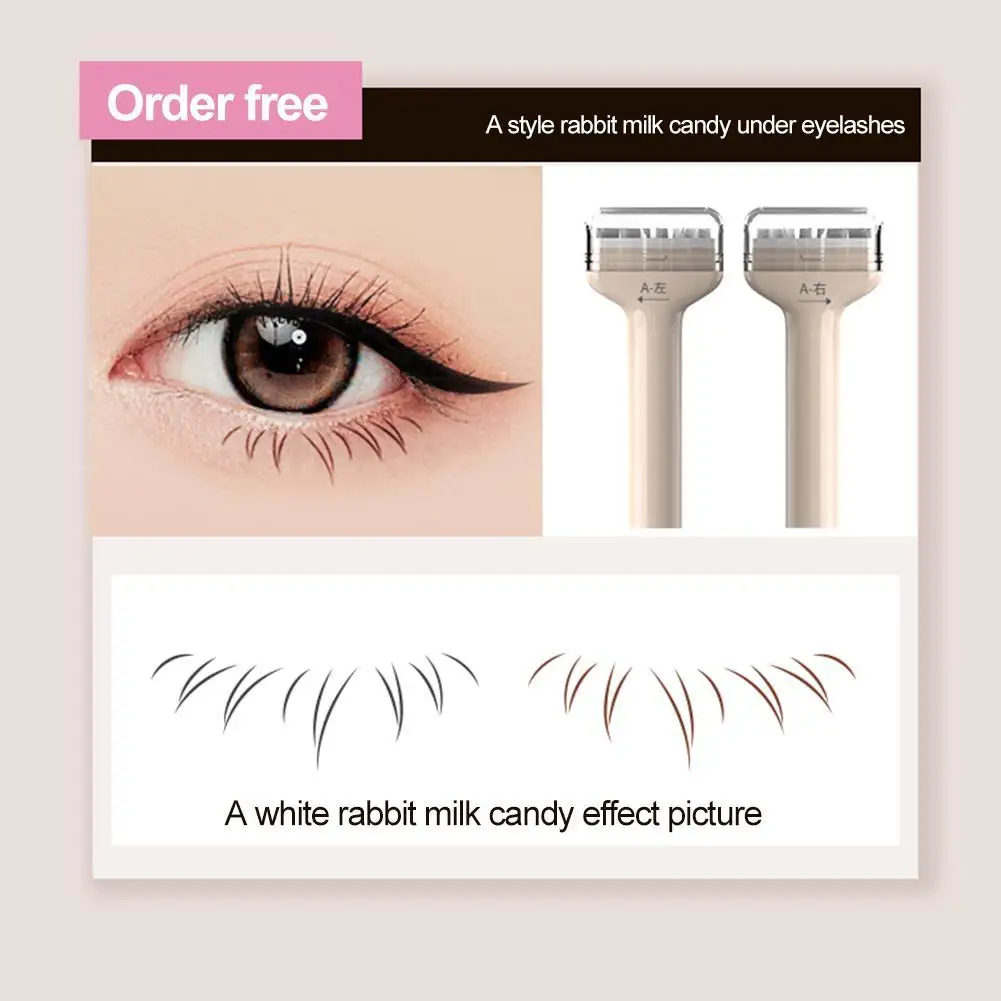 1 Set Eyelash Seal DIY Lower Lash Extension Stamps Silicone Makeup Tool For Beginner Convenient Natural Simulation Mascara