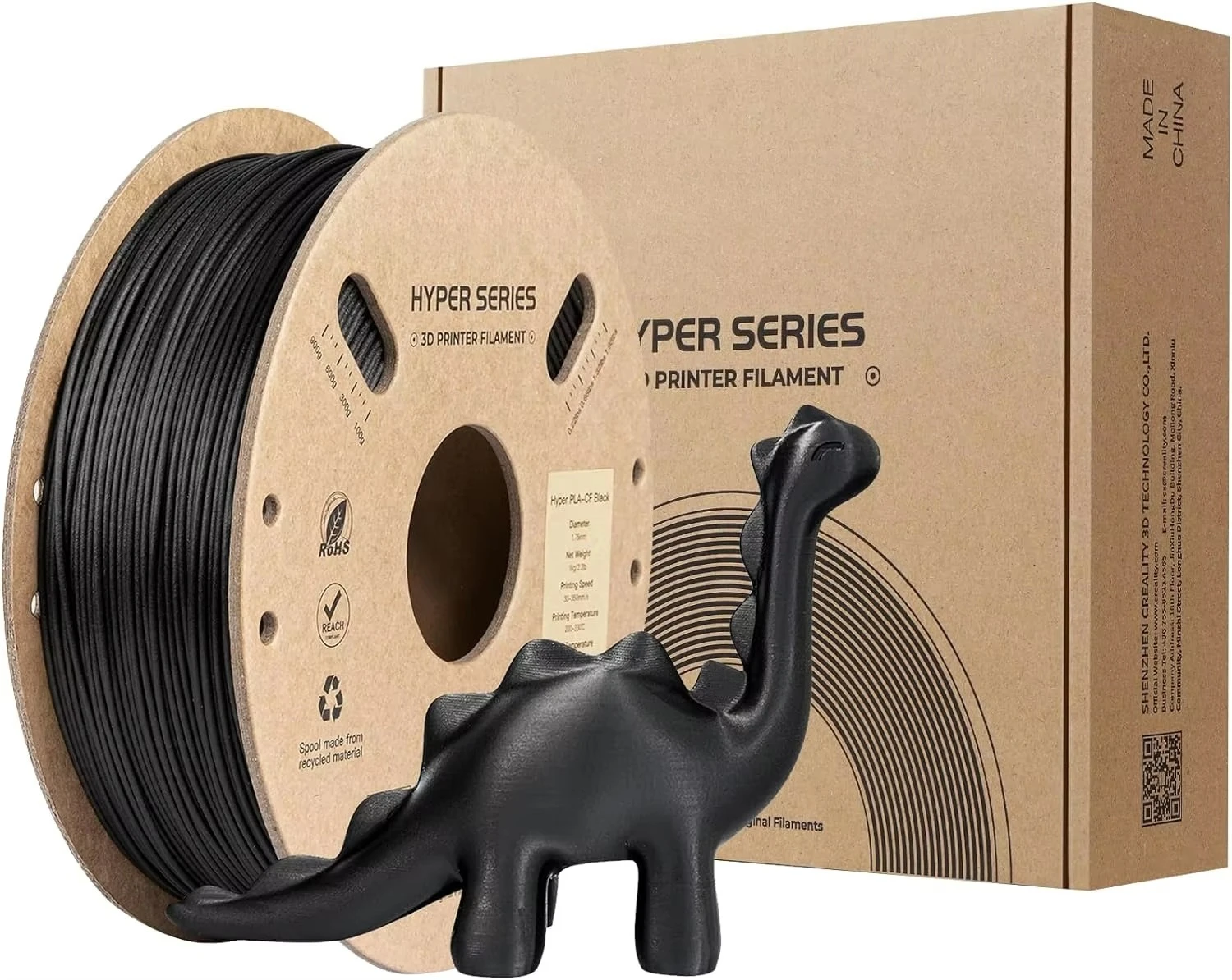 

Hot Sale Creality Hyper PLA -CF Filament 1.75mm 3D Printer Filament with Matte Finish