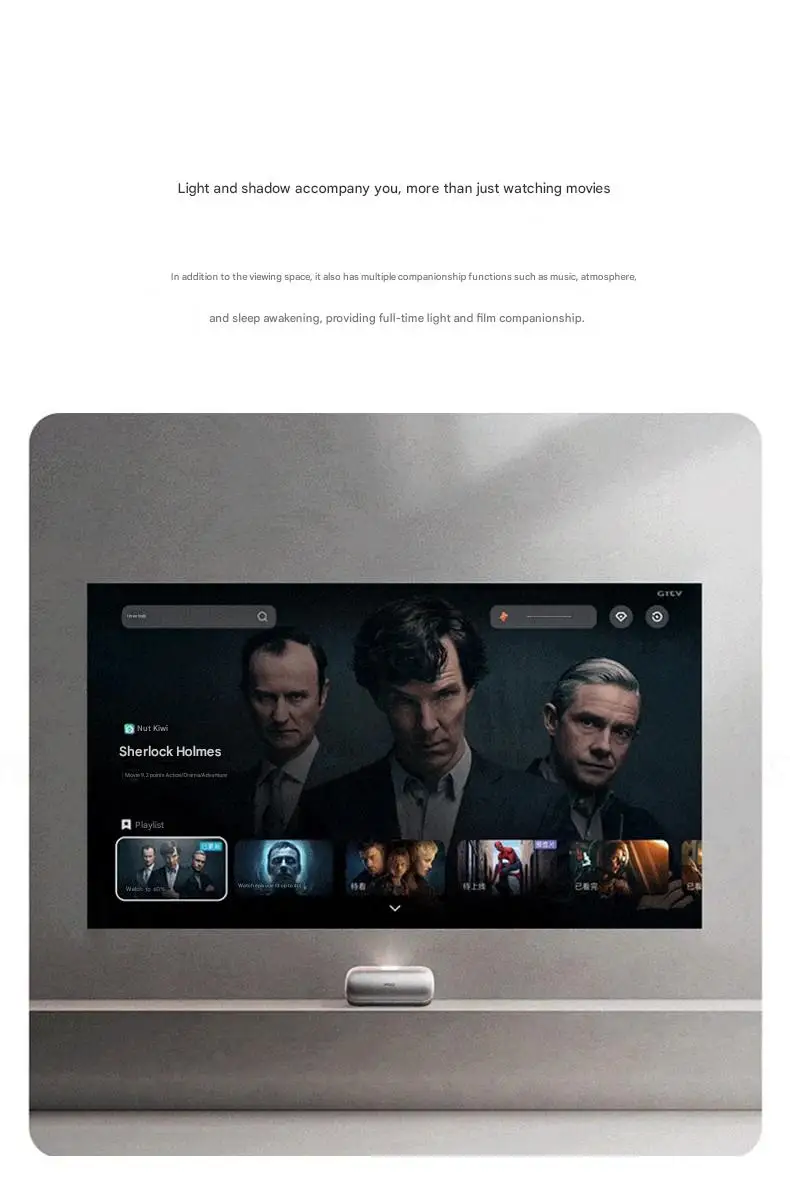 JMGO O2 الجيل الثلاثي ليزر فائق القصير 1080P جهاز عرض صغير مع 750CVIA/MT9667 3GB + 32GB/Bonfire OS 7.0 #4