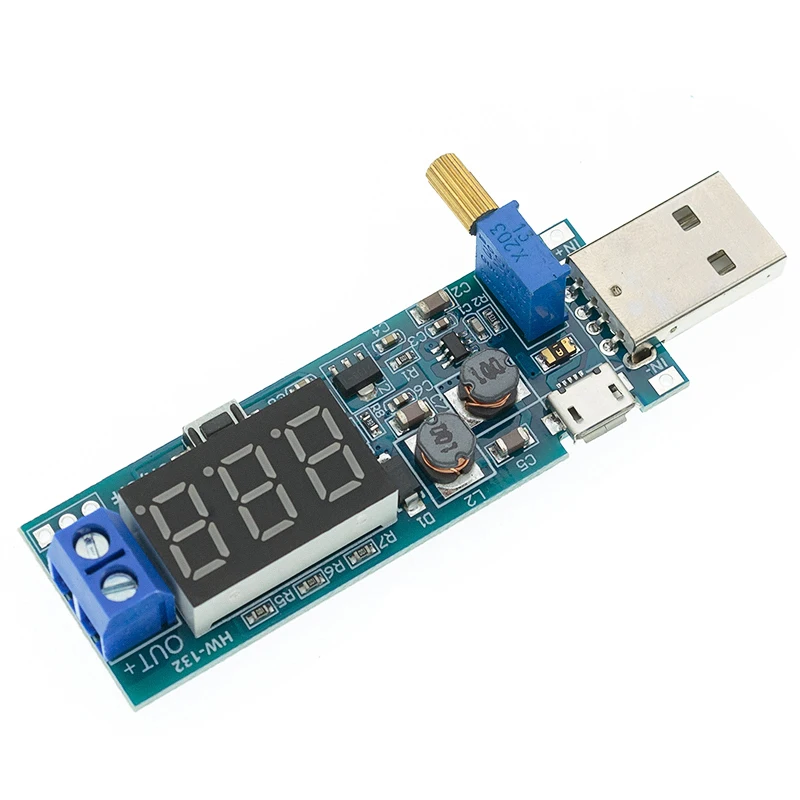 1PCS DC-DC 5V to 3.5V / 12V USB Step UP / Down Power Supply Module Adjustable Boost Buck Converter Out DC 1.2V-24V