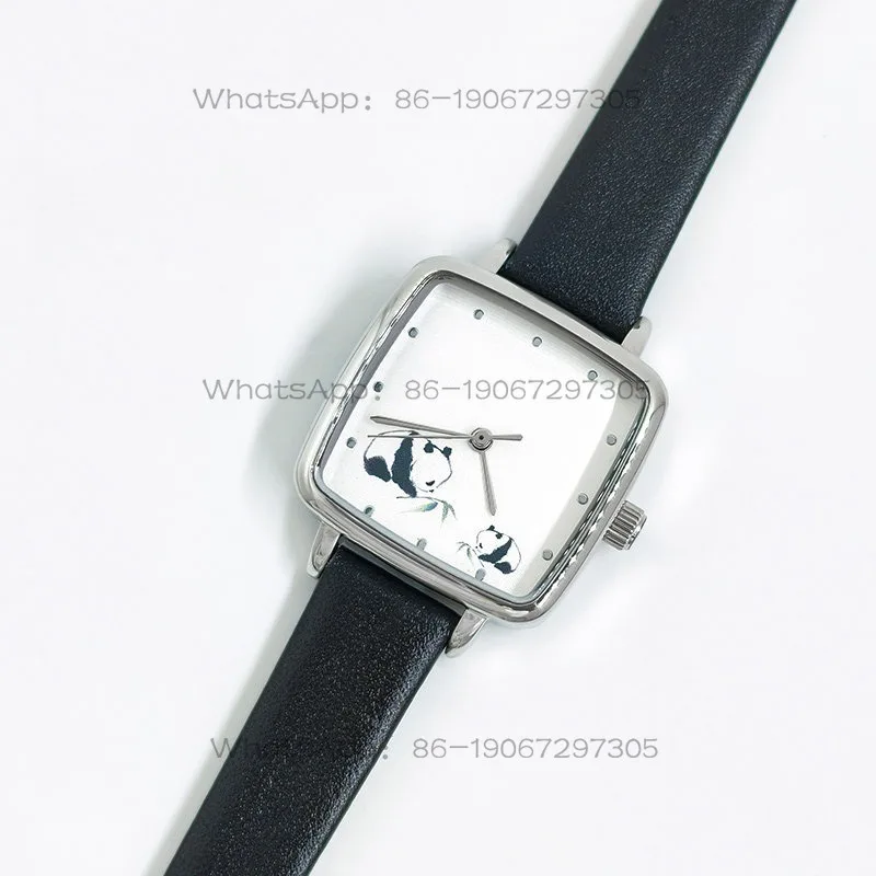 Simple National Style Square Custom Watch Girlfriend Student Qixi Festival Gift