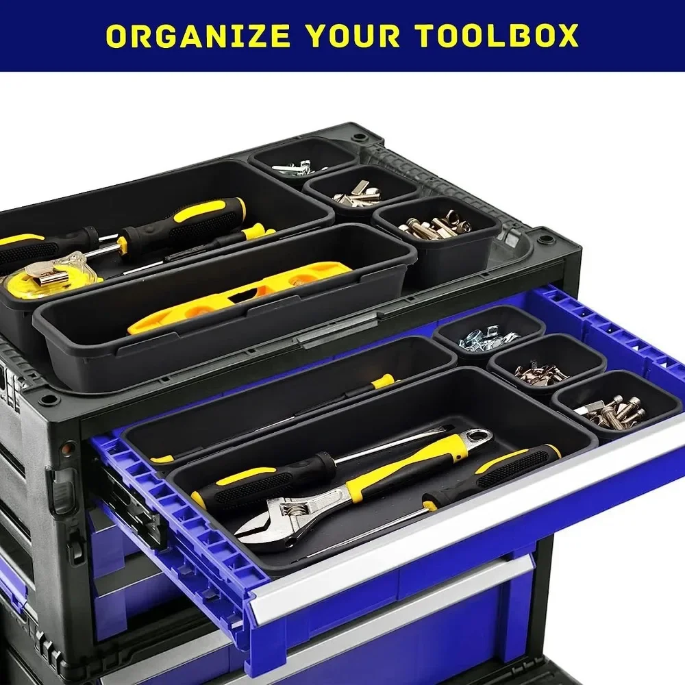 Tool Box Organizer and Storage Freely Organizing Drawer Space Organizer for Efficient Socket Sets Hardware Screws Wrenches