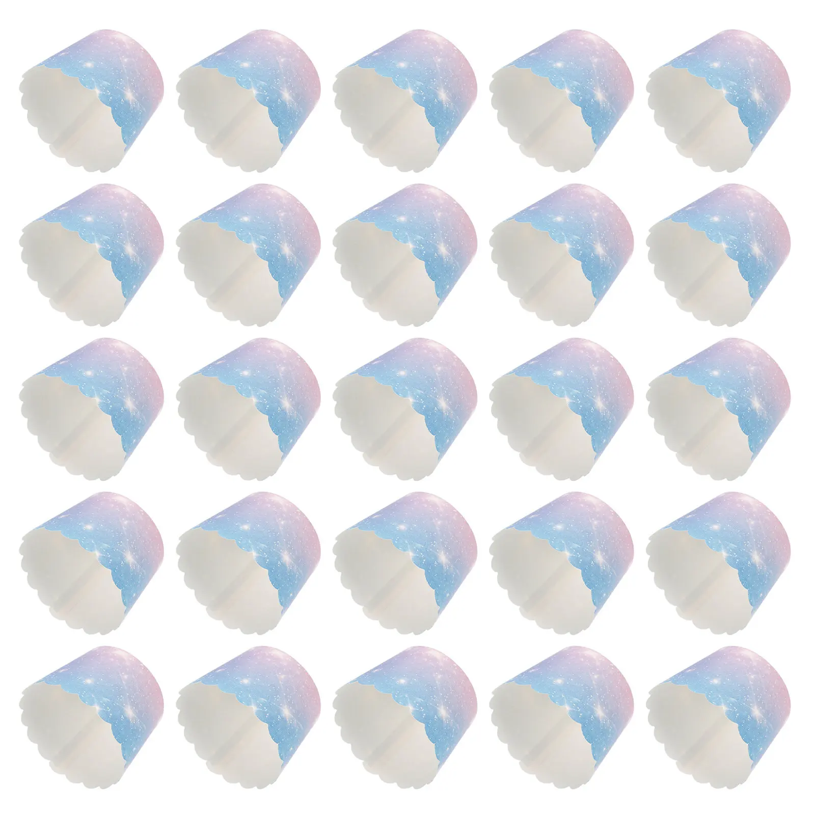 150Pcs Cake Liners Muffin Paper Cups Starry Food-Grade Disposable Baking Cups for Cupcakes Muffins Mini Cakes Dessert
