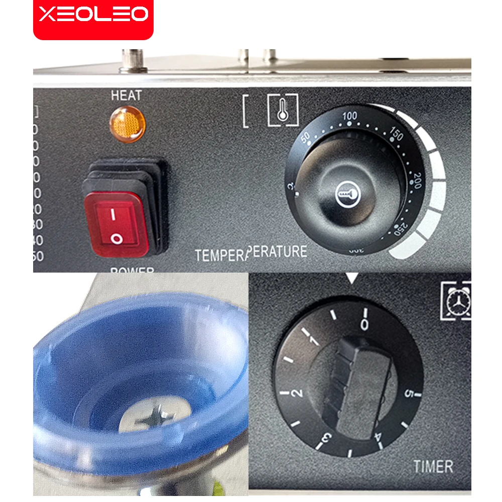 XEOLEO-máquina comercial para hacer tortitas, parrilla antiadherente de 900W, 25 agujeros, Poffertjes holandeses