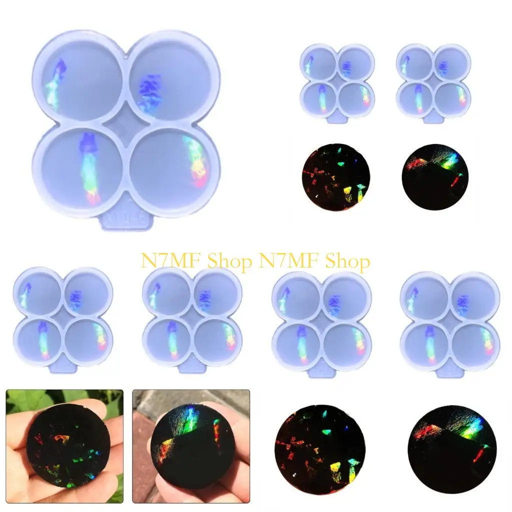 

N7MF Голографическая сцепление телефона Смола Плесень 4 Силиконо Силикон на верхней форме телефона