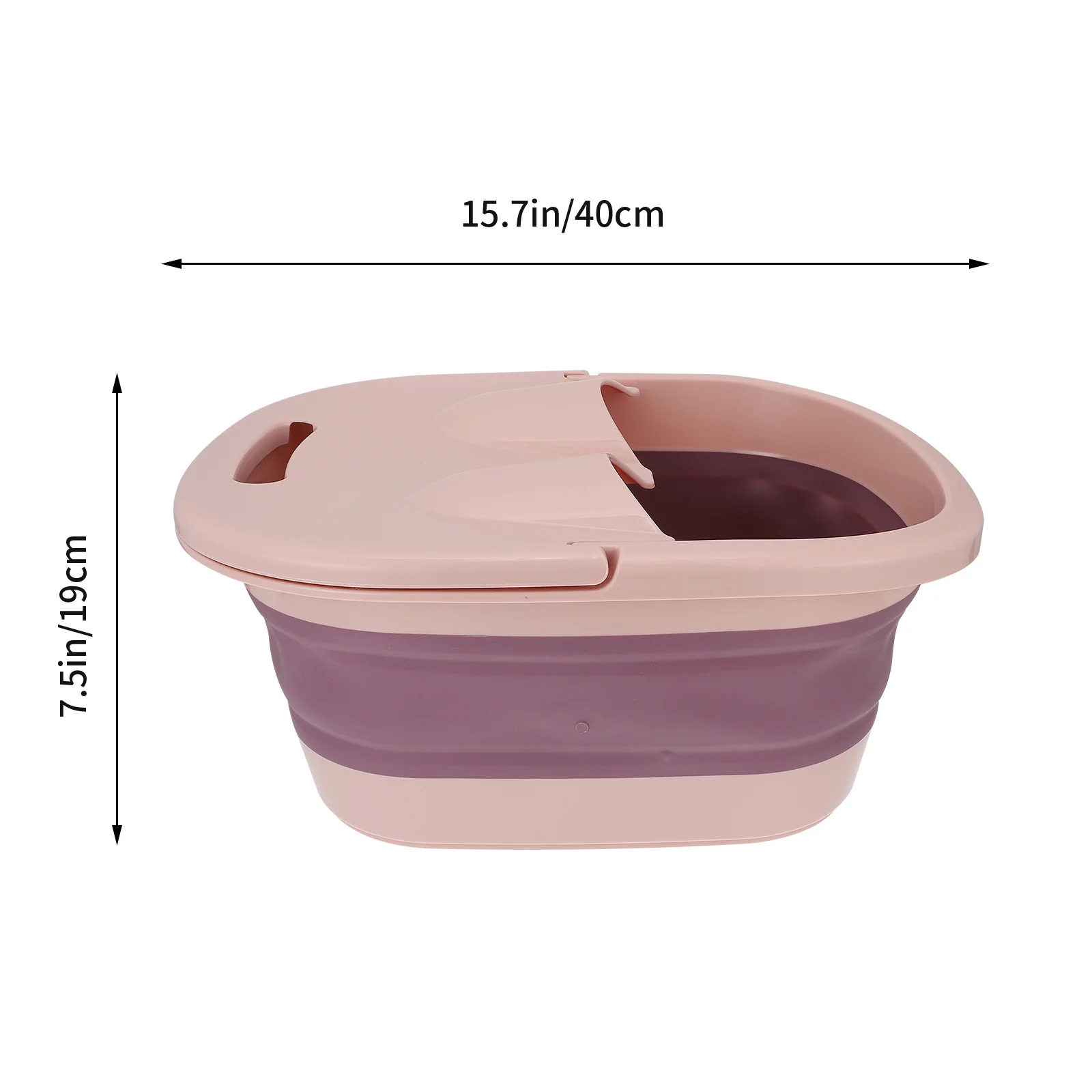 1 قطعة حوض نقع القدم المحمولة تصميم قابل للطي مناسبة للتخييم في الهواء الطلق السفر دعم فعال حوض القدم #6