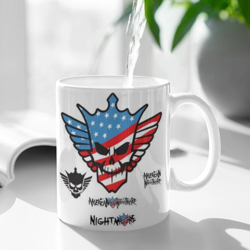 Cody R-Rhodes American Ceramic Cup Coffee Oatmeal Breakfast Cup Creative Personality Mug