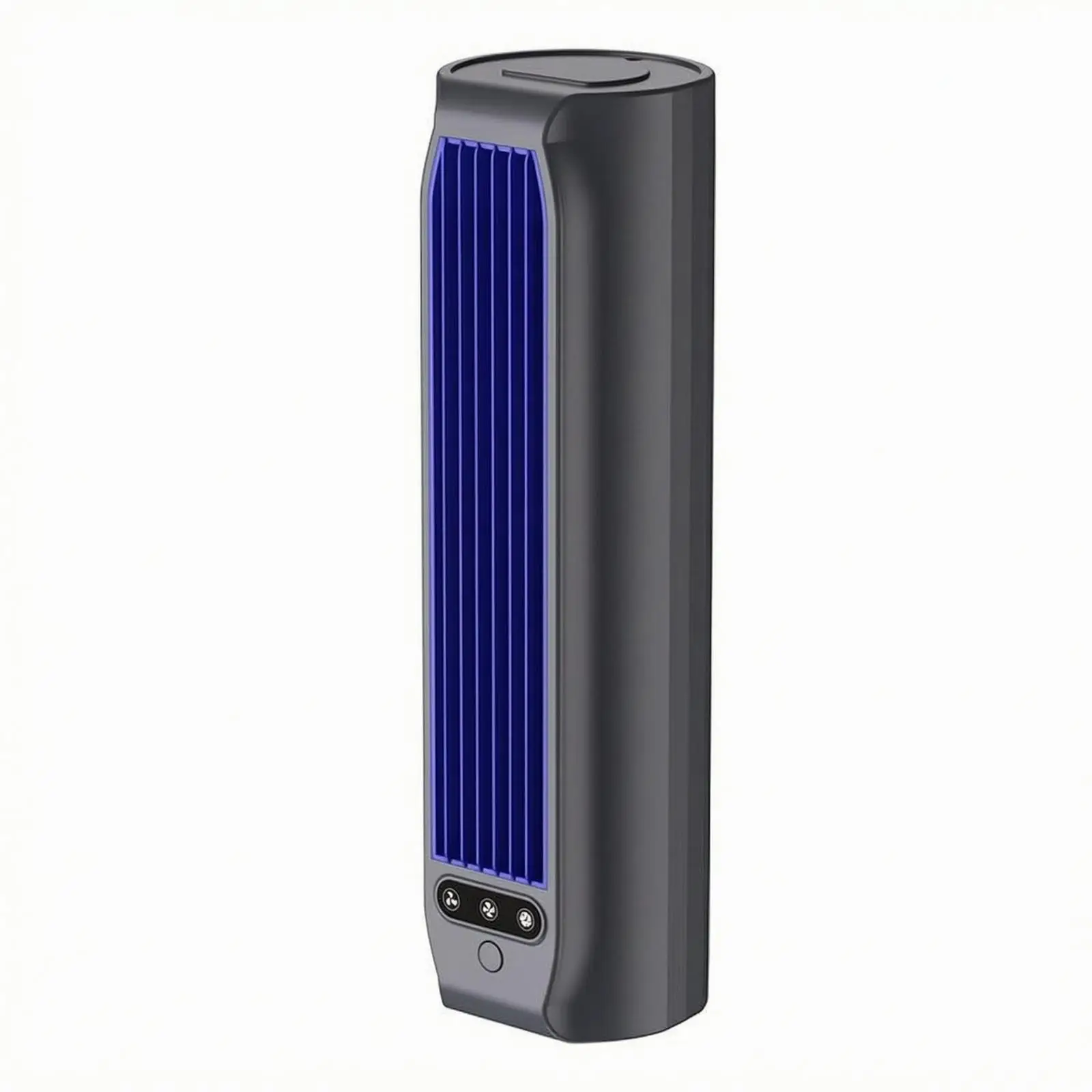 Fan with Phone Holder Compact Home Appliance Upright Placement