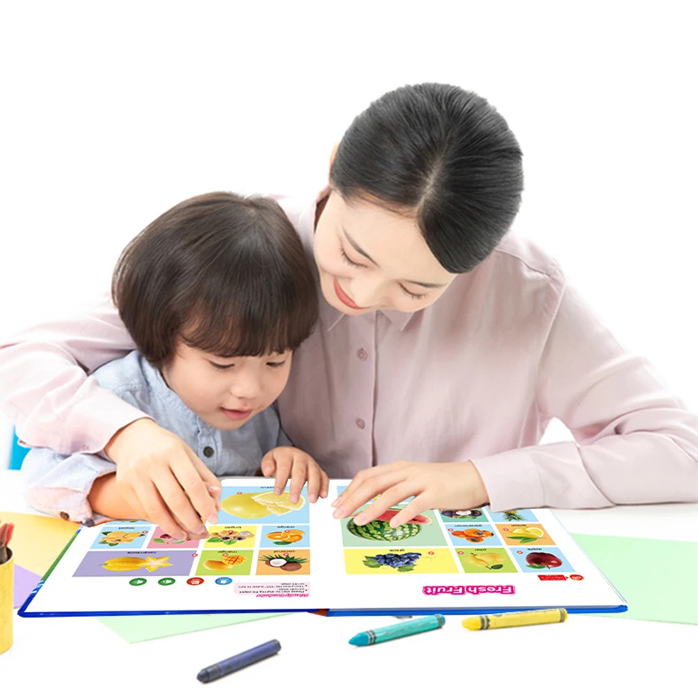 English Learning Talkings Book for Kids Interactive Sound Book for Babies Toddlers Fun Early Educational Toy