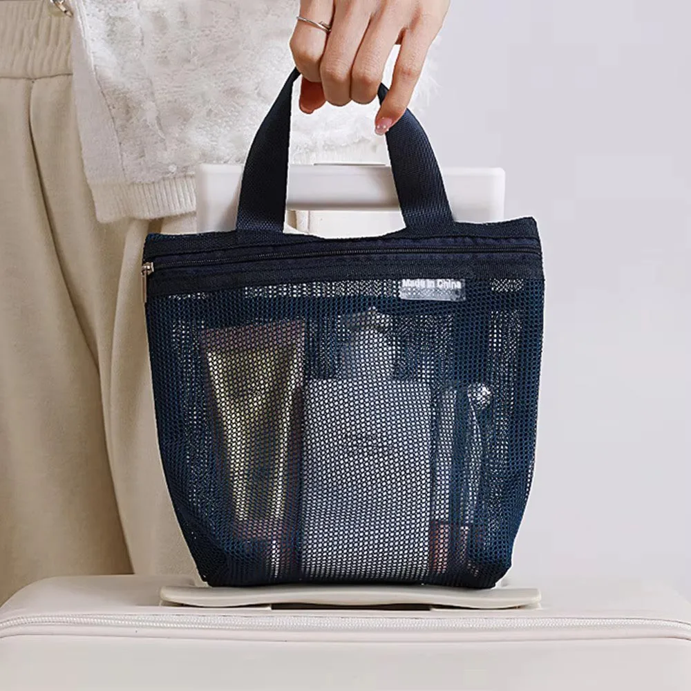 Portable Toiletry Storage Bags Mesh Travel Makeup Handheld Bags Makeup Underwear Storage Bag Travel Bag Toiletry Bag
