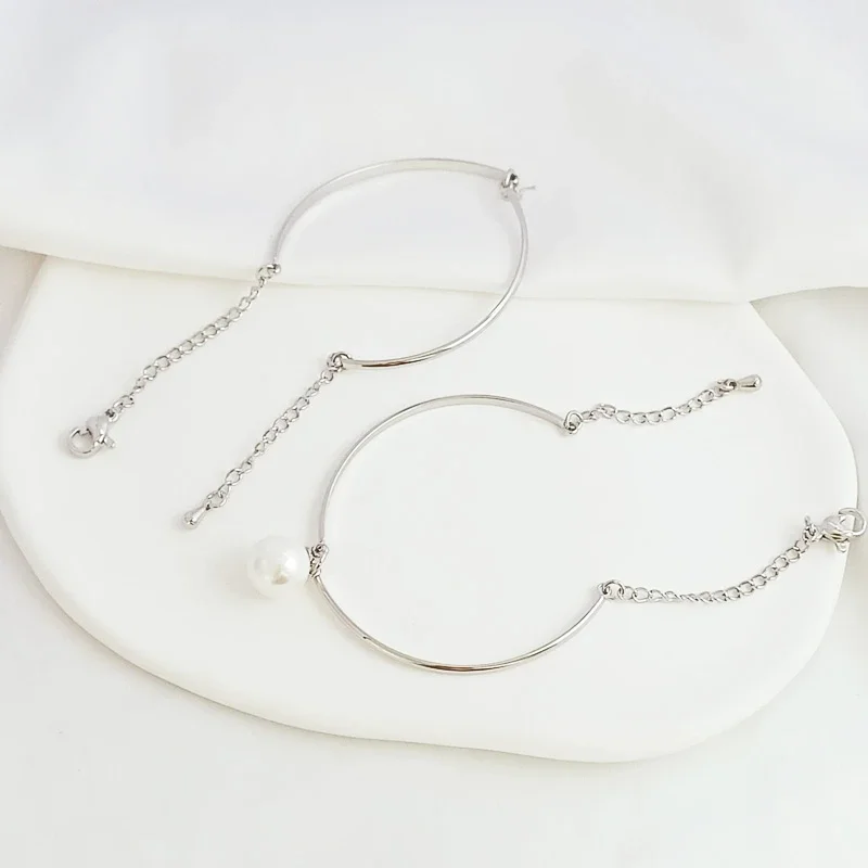 1 Piece White K Copper Wrapped Gold Bracelet with Cover Hanger Adjustable with Tail Chain Jewelry Bracelet Jewelry Accessories