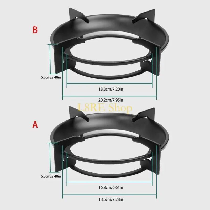 L8RE Stainless Steel Windproof Gas Stove Bracket Multifunctional Gas Burners Support
