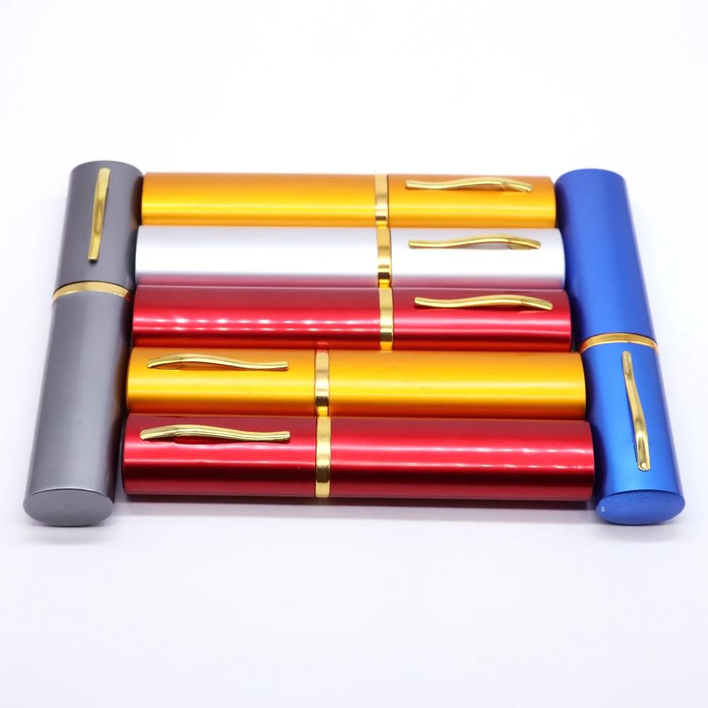 Elegant Portable Mini Metal Frame Pen Box Ultra-thin Men Women Reading Glasses Presbyopia Eyeglasses Box Eyewear Protector Pouch