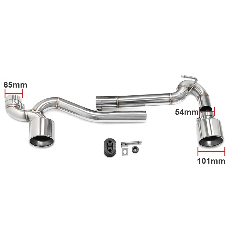 Car Accessories Double Out Exhaust Tip For BMW E90 E92 320i 318i 325i 335i Exhaust Pipe Stainless Steel Muffler Tip Tailpipe