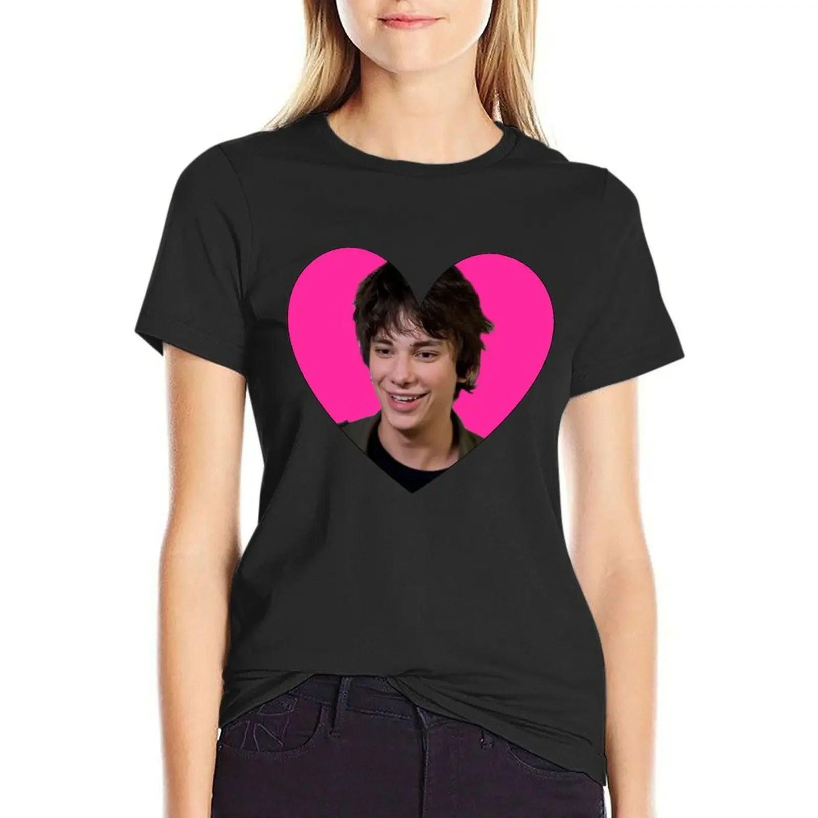 

RODRICK LOVE HEART T-Shirt sports fans hippie clothes tees plain t shirt Women