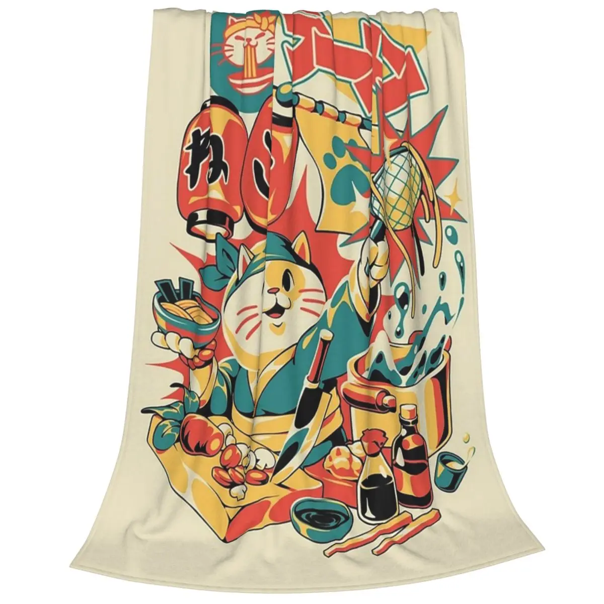 Neko Ram Blanket Flannel Warm Sofa Throw Blankets For Couch Bedding Outdoor Throws Bedspread Quilt