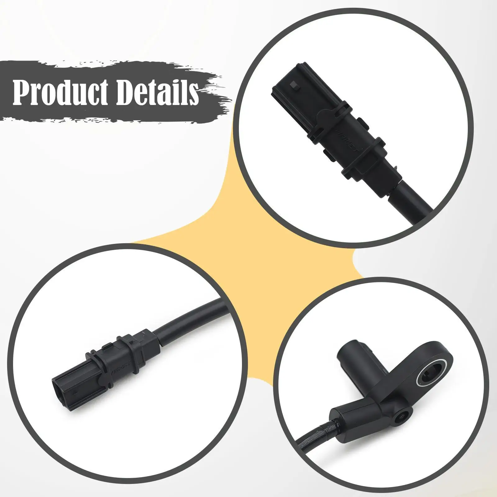 Sensor de velocidade da roda de motocicleta pp, acessórios de detecção de velocidade de freio antibloqueio, fácil de instalar e usar, substituição para ninja