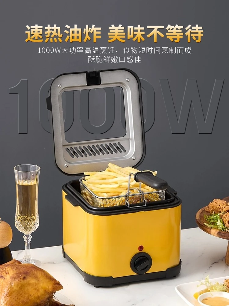 Fryer Machine Household Electric Heating Pan Fuel-saving Temperature-controlled Furnace Single Cylinder