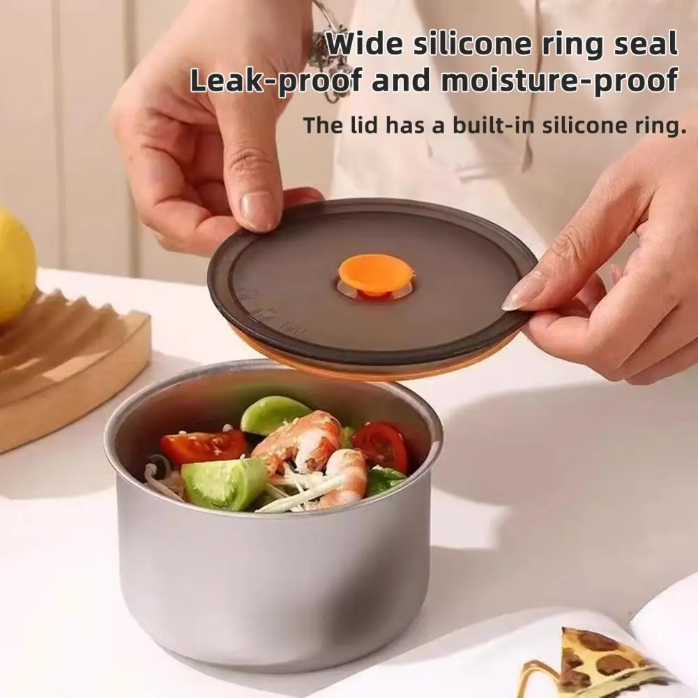Meal Prep Container Bpa-free Soup Containers Stainless Steel Food Storage Containers with Airtight Silicone Seal Lids Stackable