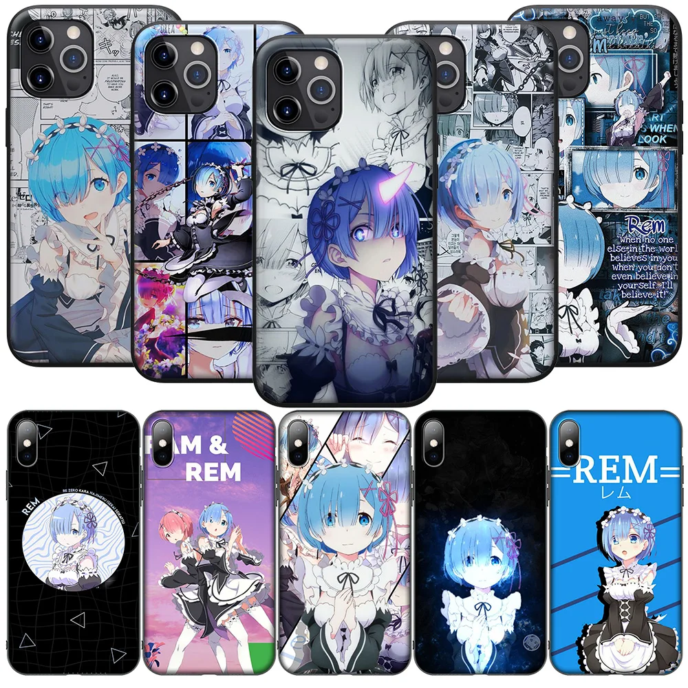 SO139 Re Zero Rem Cover Phone Case for iPhone 16 15 14 13 7 8 Pro Max Mini Plus