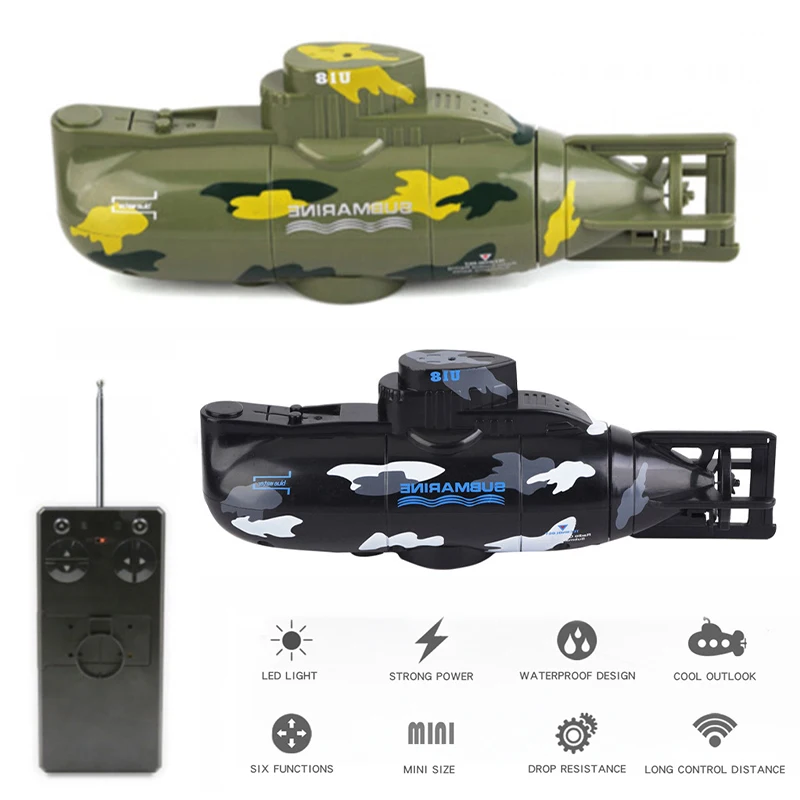 Simulation 2,4G Radio Fernbedienung 6CH Mini Submarine Unterwasser Hover Kreative Wiederaufladbare Militär Schiff Modell Kinder Spielzeug Geschenk