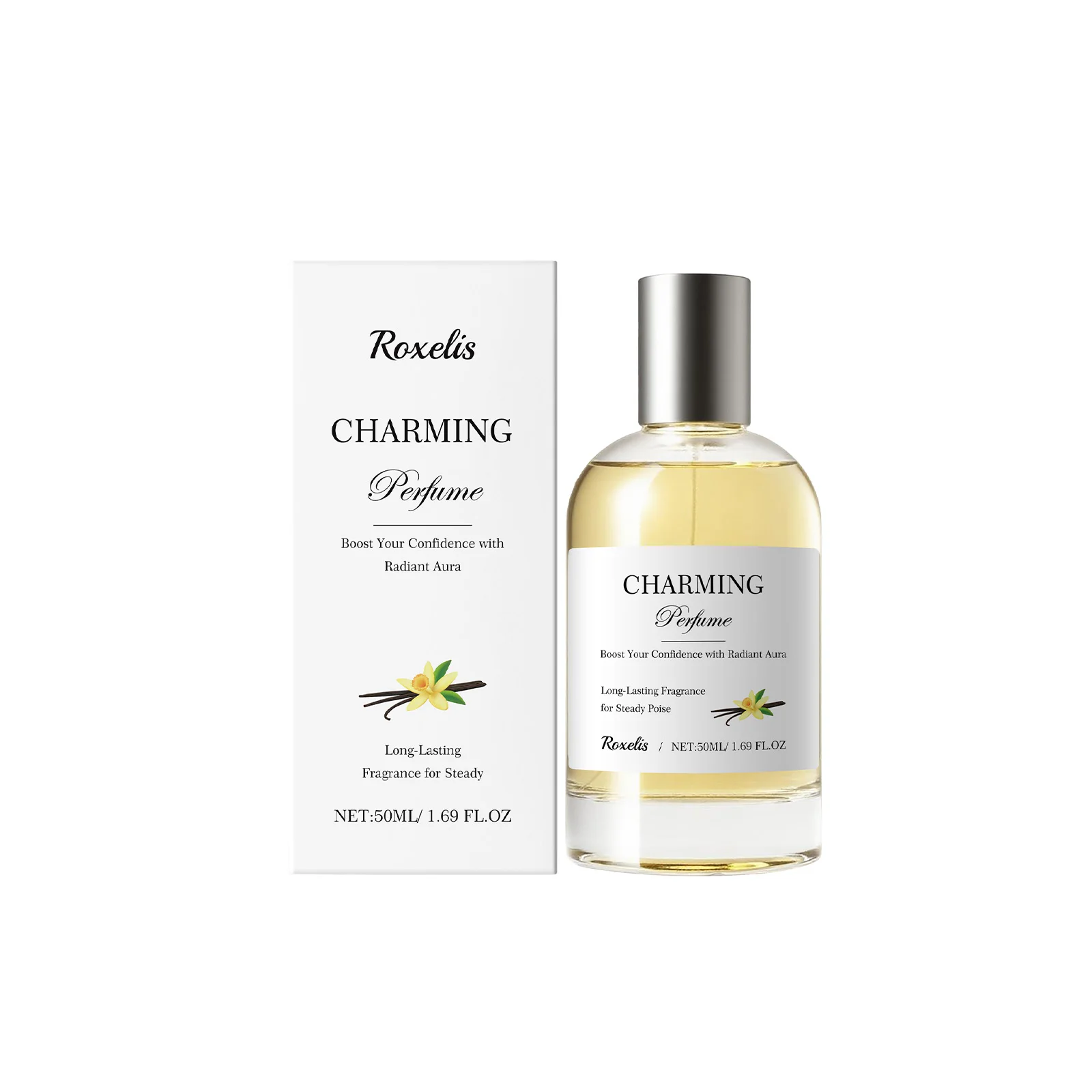 Amber Vanilla Perfume Spray Long-lasting Fragrance, Removes Odors, Light Scent, Elegant and Refreshing Daily Perfume Spray