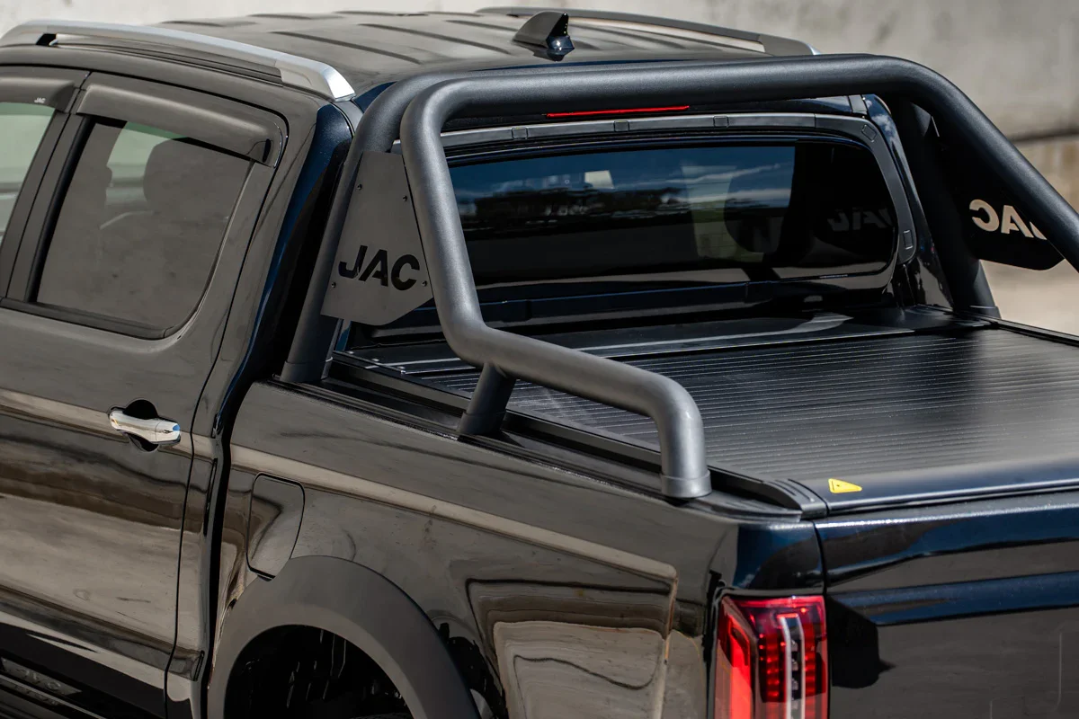 For JAC T9 Manual Aluminum Alloy Pickup Truck Bed Cover Retractable Tonneau Cover Back Roller Lid Shutter Waterproof Locking