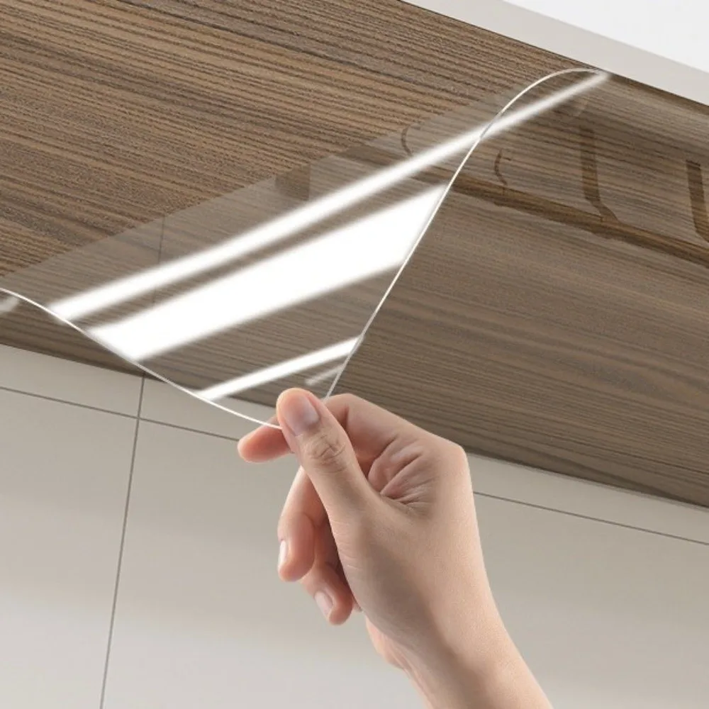Transparent Kitchen Oil Proof Wall Sticker Anti-Fouling Stain-Resistant Wall Protector Waterproof Electrostatic