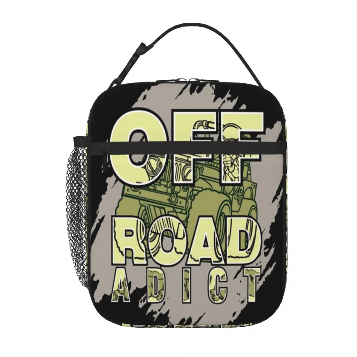 Hot Sale Off Road Adict Plant Print Sports Lunch Bag Family Outing Thermal Lunch Bag